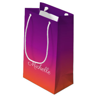 Paarse, roze en oranje gradiëntmeter klein cadeauzakje
