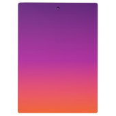 Paarse, roze en oranje gradiëntmeter klembord (Achterkant)