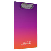 Paarse, roze en oranje gradiëntmeter klembord (Rechts)