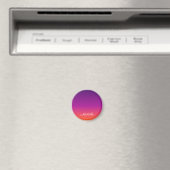 Paarse, roze en oranje gradiëntmeter magneet (Insitu (Vaatwasser))