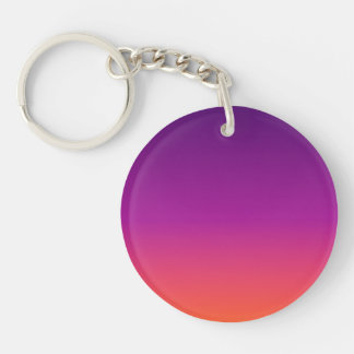Paarse, roze en oranje gradiëntmeter sleutelhanger