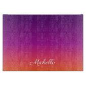 Paarse, roze en oranje gradiëntmeter snijplank (Voorkant)