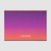 Paarse, roze en oranje gradiëntmeter tissuepapier (Voorkant)