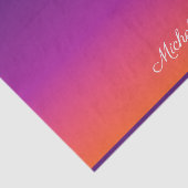 Paarse, roze en oranje gradiëntmeter tissuepapier (Detail)