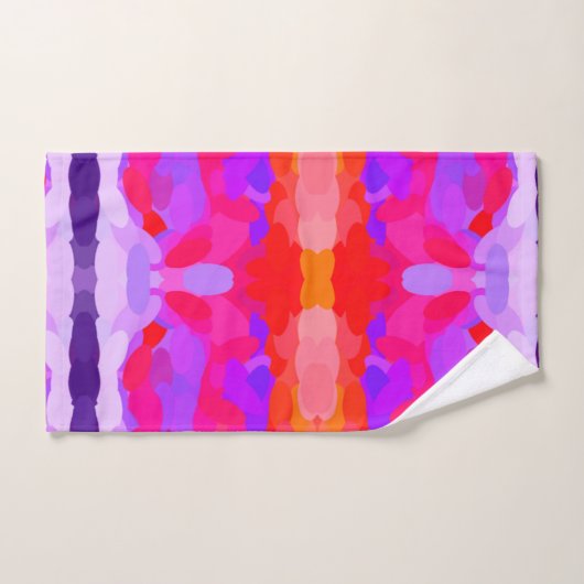 Paarse, roze en Oranje kleurstof Bad Handdoek (Handdoek)