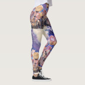 Paarse roze en oranje tulpen leggings (Rechts)