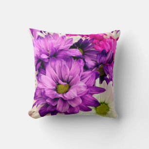 Paarse, roze en witte makreelkussen kussen