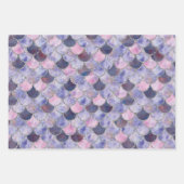 Paarse, Roze en Zilverzeemeerminnen Inpakpapier Vel (Voorkant)