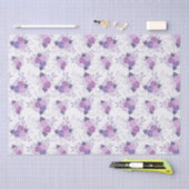 Paarse roze Floral Elegant Feminine Flowers Tissuepapier (Craft)