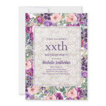 Paarse roze Floral elke dag