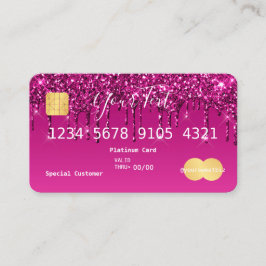 Paarse roze gelanceerde lening visitekaartje