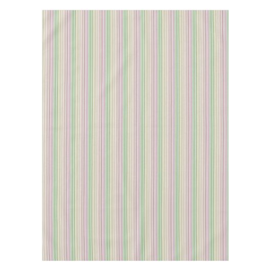 Paarse roze gele strepen tafelkleed (Voorkant)