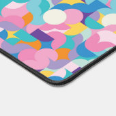 Paarse & Roze Geometrisch Patroon Bureaumat (Hoek)