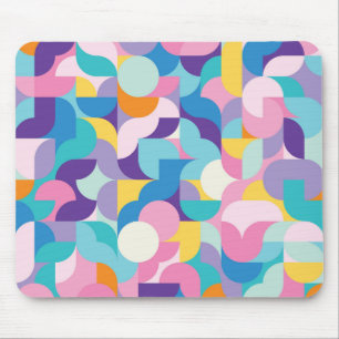 Paarse & Roze Geometrisch Patroon Muismat