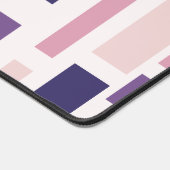 Paarse roze geometrische patroonnaam bureaumat (Hoek)