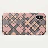 paarse roze geometrische vorm Case-Mate iPhone case (Achterkant (horizontaal))