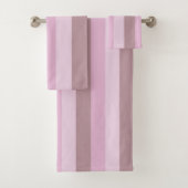 Paarse roze gestreept ombre bad handdoek (Insitu)