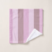Paarse roze gestreept ombre bad handdoek (Wasdoekje)