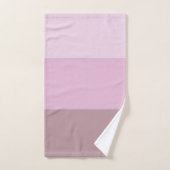 Paarse roze gestreept ombre bad handdoek (Handdoek)