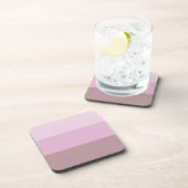 Paarse roze gestreept ombre bier onderzetter (Rechterzijde)
