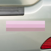 Paarse roze gestreept ombre bumpersticker (Op auto)