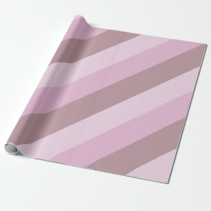 Paarse roze gestreept ombre cadeaupapier