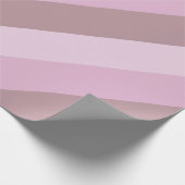 Paarse roze gestreept ombre cadeaupapier (Hoek)