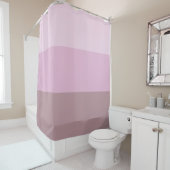 Paarse roze gestreept ombre douchegordijn (In situ)