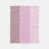 Paarse roze gestreept ombre fleece deken (Voorkant)