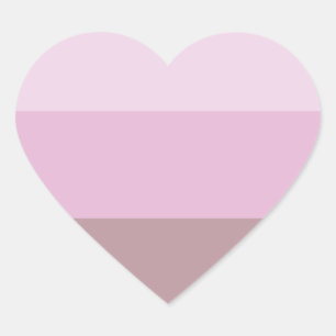 Paarse roze gestreept ombre hart sticker