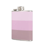 Paarse roze gestreept ombre heupfles (Links)