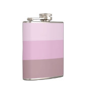 Paarse roze gestreept ombre heupfles (Rechts)