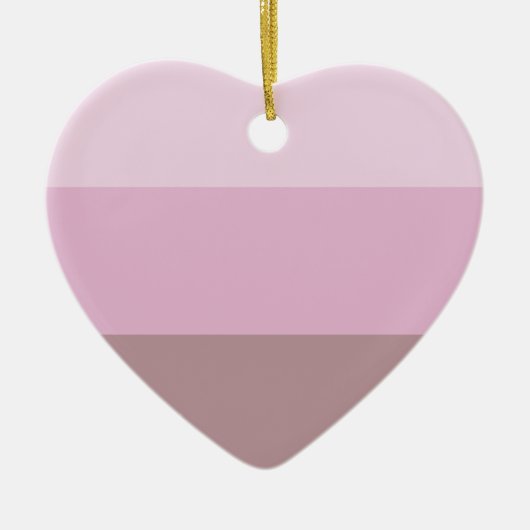 Paarse roze gestreept ombre keramisch ornament (Voorkant)