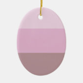 Paarse roze gestreept ombre keramisch ornament (Voorkant)