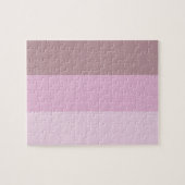 Paarse roze gestreept ombre legpuzzel (Horizontaal)