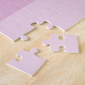 Paarse roze gestreept ombre legpuzzel (Zijkant)