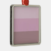 Paarse roze gestreept ombre metalen ornament (Rechts)