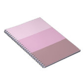 Paarse roze gestreept ombre notitieboek (Rechterzijde)