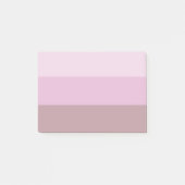 Paarse roze gestreept ombre post-it® notes (Voorkant)