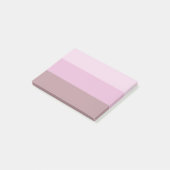 Paarse roze gestreept ombre post-it® notes (Schuin)
