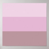 Paarse roze gestreept ombre poster (Voorkant)