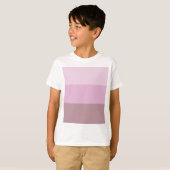 Paarse roze gestreept ombre t-shirt (Voorkant volledig)