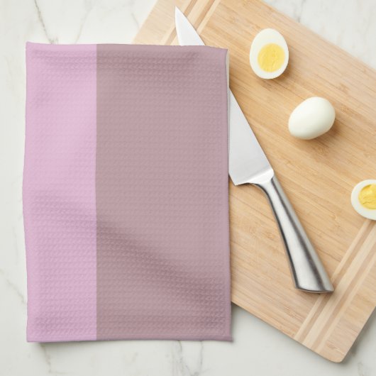 Paarse roze gestreept ombre theedoek (Quarter Fold)