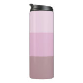 Paarse roze gestreept ombre thermosbeker (Geroteerd rechts)