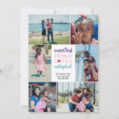 Paarse Roze Gezocht Gekozen Geliefde geadopteerde  Aankondiging (Voorkant)