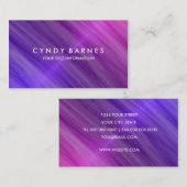 Paarse Roze Glans Visitekaartje (Voorkant / Achterkant)
