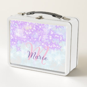 Paarse roze glinster ster monogram voeg letter tek