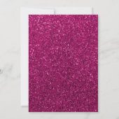 Paarse roze Glitter Geannuleerd Uitgesteld Huwelij Kaart (Achterkant)