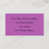 Paarse Roze Glitter Haar Salon Spa Boutique Visitekaartje (Achterkant)