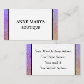 Paarse Roze Glitter Hair Salon Spa Boutique Cool Visitekaartje (Voorkant / Achterkant)